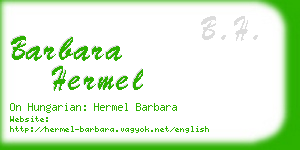 barbara hermel business card